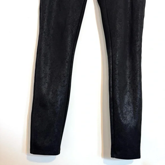 Assets Red Hot Label by SPANX High-Waisted Black Faux Leather Leggings Large - Picture 5 of 12